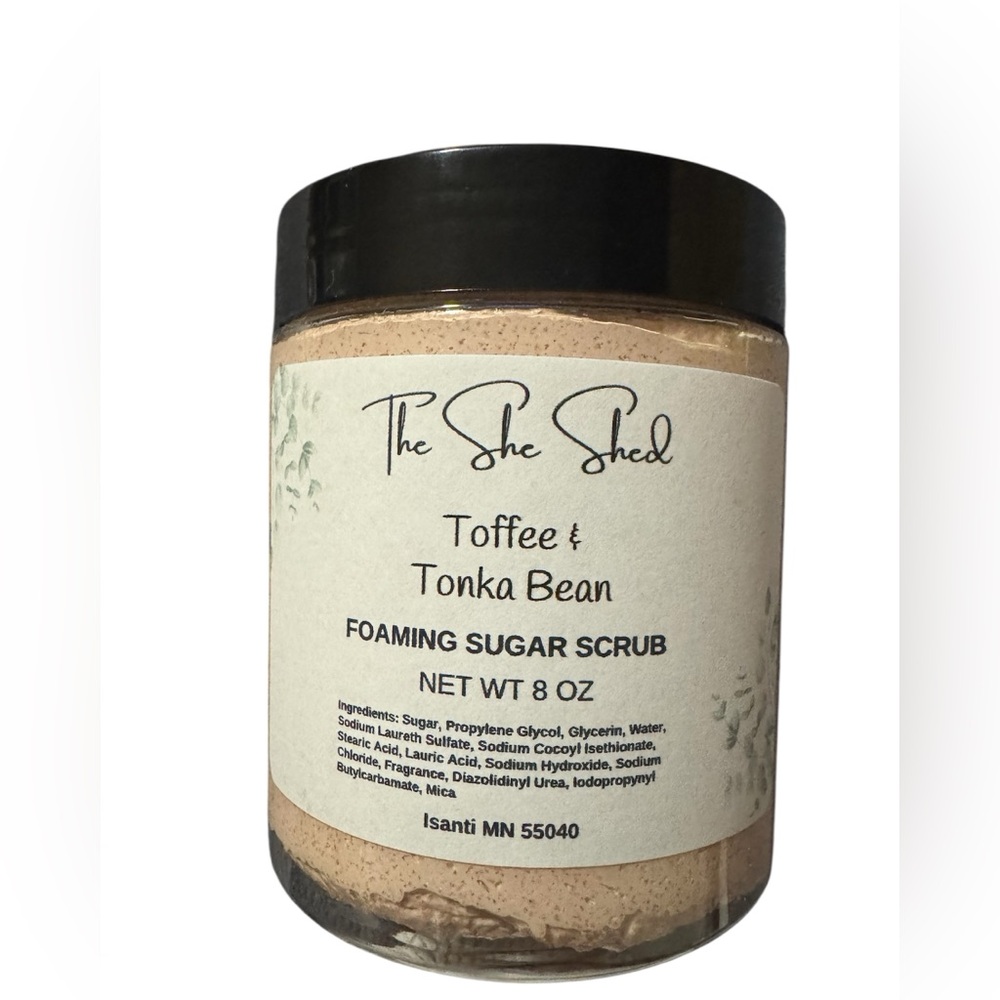 Toffee & Tonka Bean foaming sugar scrub